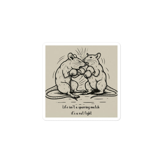 Rat fight stickers